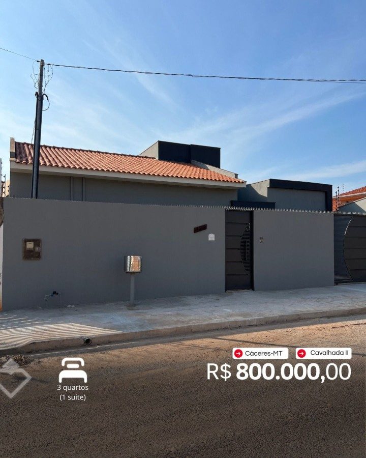 Casa à venda em Cavalhada II, Cáceres: Casa 3 quartos · Cavalhada II
