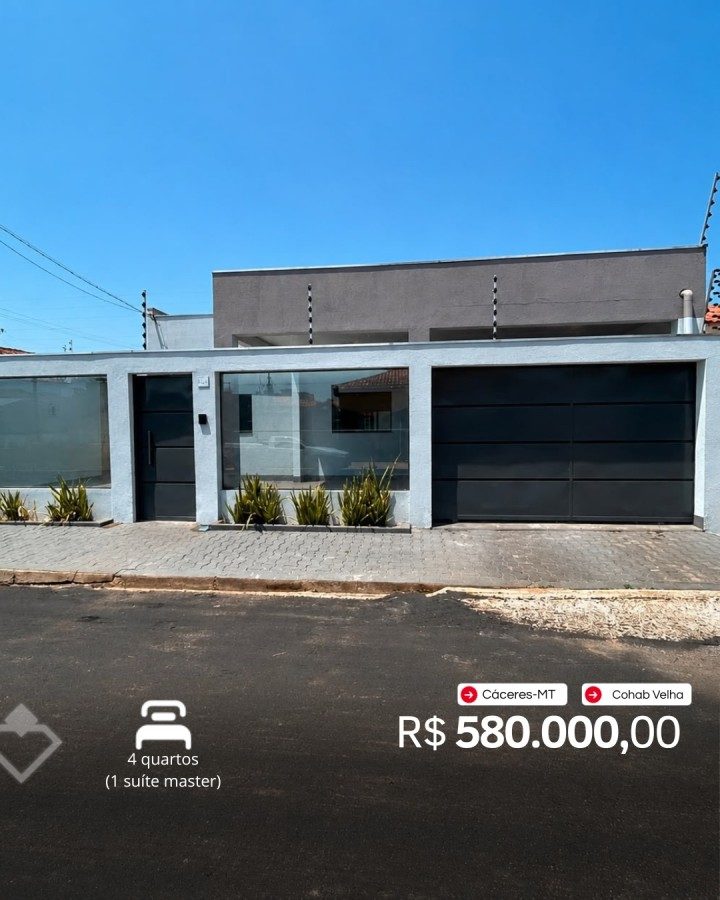 Casa à venda em Cohab Velha, Cáceres: Casa · Cohab Velha