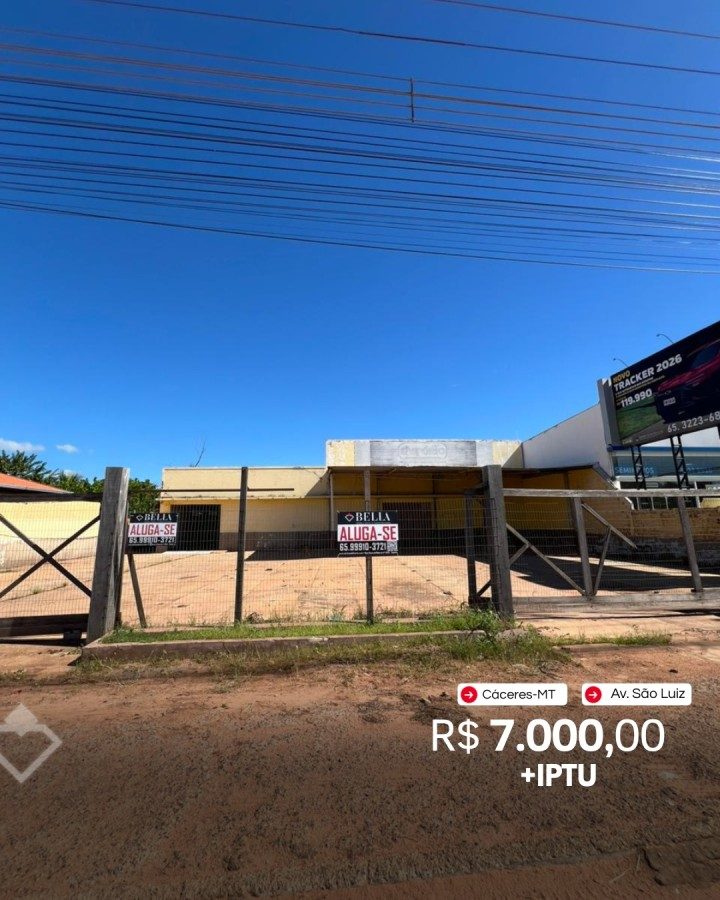 Ponto comercial para alugar em Cidade Nova, Cáceres: Ponto comercial · Cidade Nova